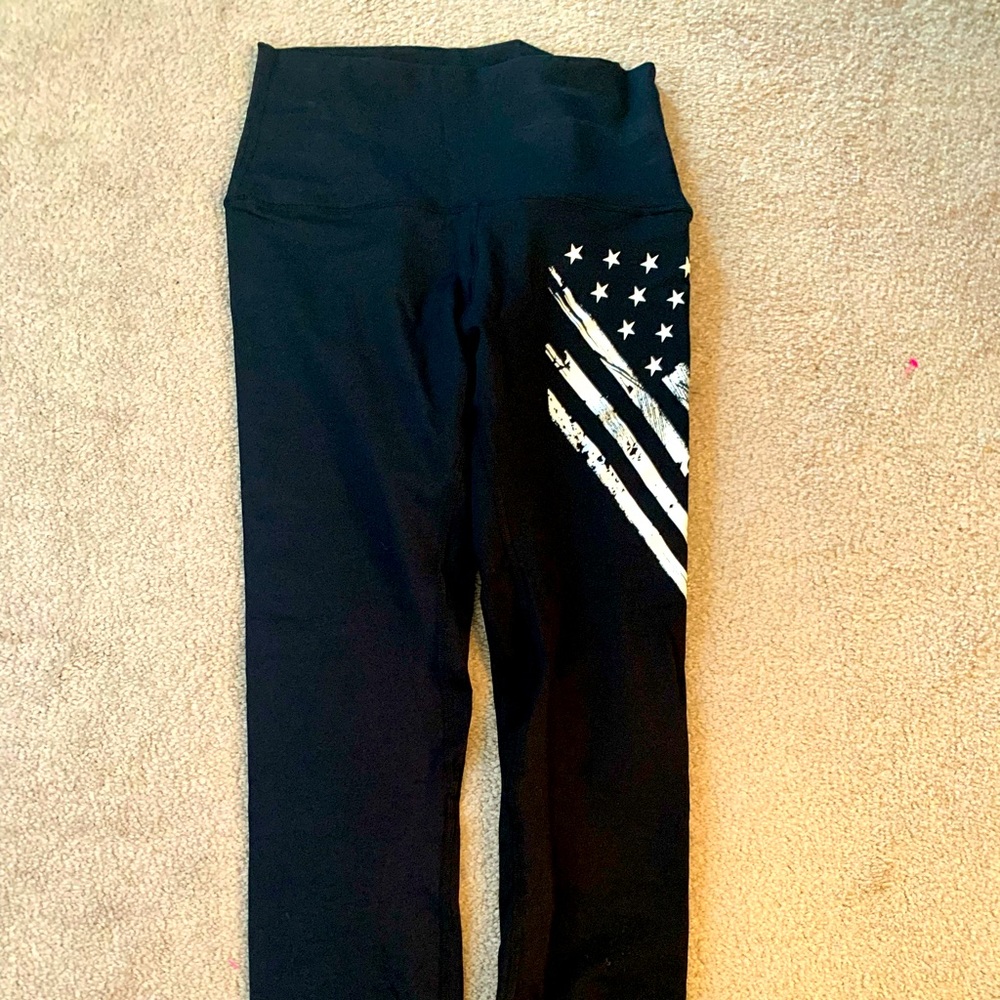 USA patriotic leggings